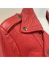 Rebecca Minkoff 100% Leather Red Leather Jacket Size M - photo 7