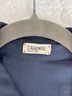 L'Agence 100% Silk Gray Blue Button-Down Shirt Size 8 - photo 3