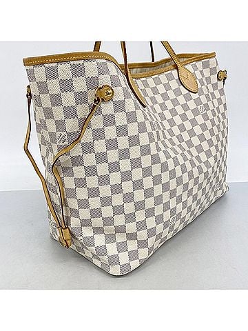 Louis Vuitton Louis Vuitton Damier Azur Neverfull GM Tote Bag N41360 White Women's (view 2)