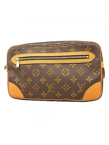 Louis Vuitton Louis Vuitton Monogram Marly Dragonne GM Clutch Bag M51825 Brown Men's (view 1)