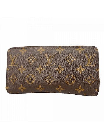 Louis Vuitton Louis Vuitton Monogram Zippy Wallet M41895 Brown Fuchsia Women's Long (view 1)