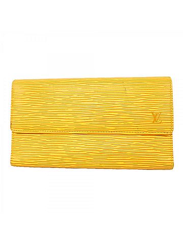 Louis Vuitton Louis Vuitton Tri-fold Long Wallet, Epi Leather, Portefeuille Tresor International, M63389, Jaune (Women's) (view 1)