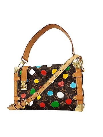 Louis Vuitton Louis Vuitton Monogram Side Trunk Handbag M46396 Brown Multicolor 2-way Bag Yayoi Kusama Collaboration Women's (view 1)