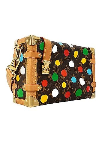 Louis Vuitton Louis Vuitton Monogram Side Trunk Handbag M46396 Brown Multicolor 2-way Bag Yayoi Kusama Collaboration Women's (view 2)
