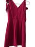 BCBGeneration 100% Polyester Solid Red Burgundy Cocktail Dress Size 10 - photo 2