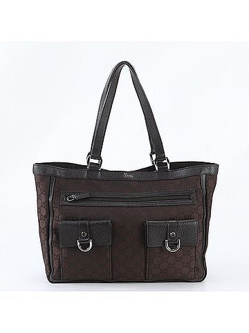 Gucci Gucci GG Nylon Abbey 268639 Tote Bag, Handbag, Shoulder Brown, Women's (view 1)