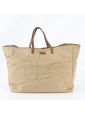 Gucci Gucci GG Nylon 286198 Leather Tote Bag Handbag Shoulder Brand Men's (view 1)