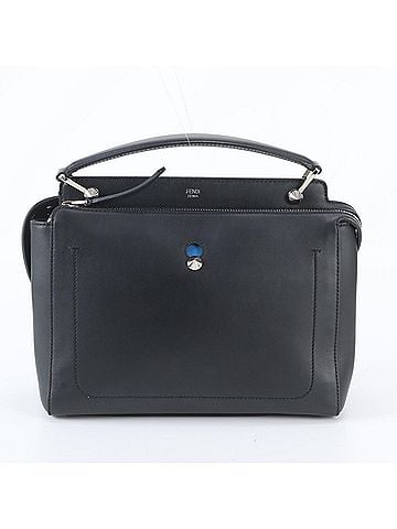Fendi Fendi.com Leather Handbag, Black, Brand Name, Women's (view 1)