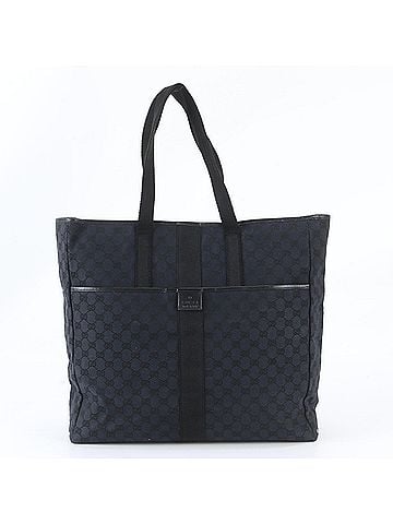 Gucci Gucci GG Canvas 90481 Leather Tote Bag Handbag Shoulder Black Men's (view 1)