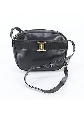 Salvatore Ferragamo Salvatore Ferragamo Vara BA21 4183 Leather Shoulder Bag, Black, Women's (view 1)
