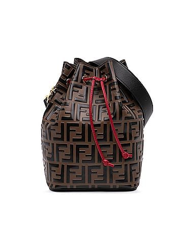 Fendi FF 1974 Embossed Leather Mon Tresor Bucket Bag (view 1)
