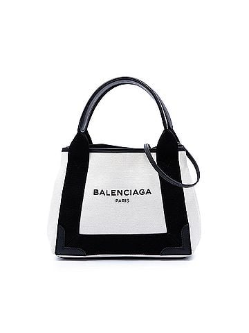 Balenciaga Canvas Navy Cabas XS (view 1)