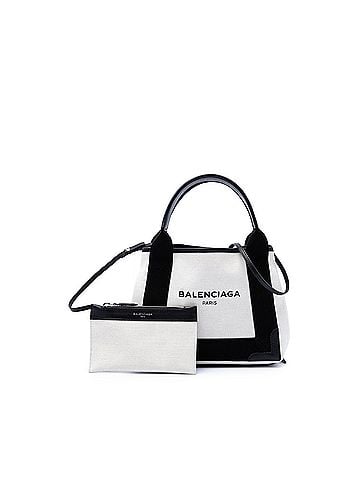 Balenciaga Canvas Navy Cabas XS (view 2)