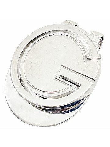 Gucci Gucci G Money Clip, Metal, Silver Color, Logo, Wallet (view 1)