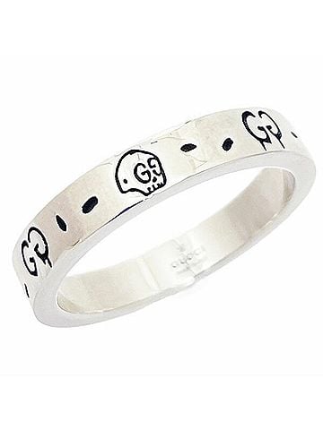Gucci Gucci Ghost Ring, Ag925 Sterling Silver (approx. US), 477932 GG Skull Silver Ring (view 1)