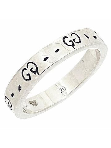 Gucci Gucci Ghost Ring, Ag925 Sterling Silver (approx. US), 477932 GG Skull Silver Ring (view 2)