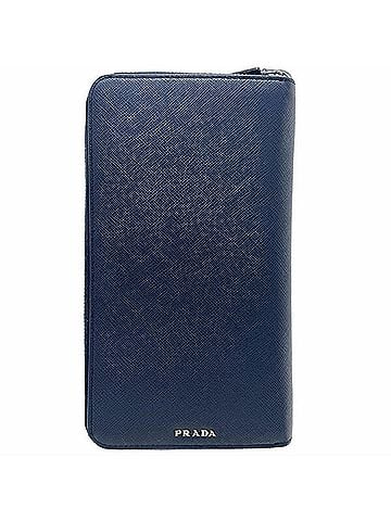 Prada Prada Racing Car Patch Organizer, Saffiano Leather, Navy, 2ML188, Car-themed Round Long Wallet (view 2)