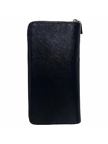 Prada Prada Organizer Saffiano Leather Black Round Long Wallet for Men (view 2)