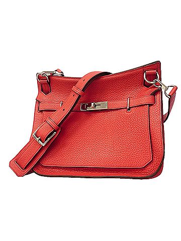 Hermès Hermes Jypsiere 28 Shoulder Bag, Taurillon Clemence Leather, Bougainvillea Pattern, ?N Stamp, Women's (view 1)