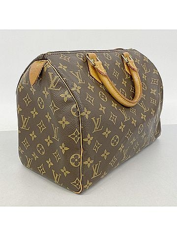 Louis Vuitton Louis Vuitton Monogram Speedy 30 Handbag M41108 Brown Women's (view 2)