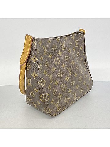 Louis Vuitton Louis Vuitton Monogram Looping MM Shoulder Bag M51146 Brown Women's (view 2)