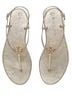 Tory Burch 100% Leather Gold Sandals Size 5 - photo 1