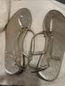 Tory Burch 100% Leather Gold Sandals Size 5 - photo 3