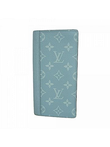 Louis Vuitton Louis Vuitton Taigarama Portefeuille Brazza Long Wallet M14110 Blue Ciel Men's (view 1)