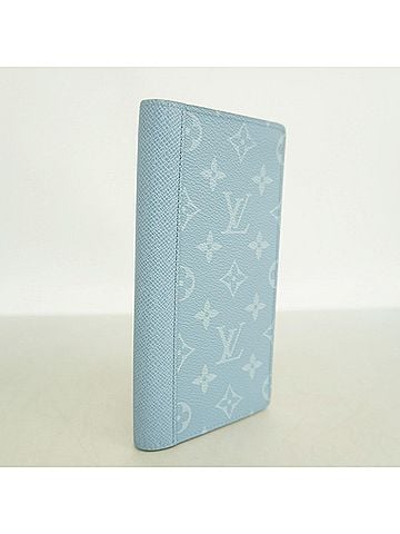 Louis Vuitton Louis Vuitton Taigarama Portefeuille Brazza Long Wallet M14110 Blue Ciel Men's (view 2)