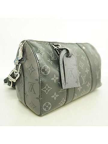 Louis Vuitton Louis Vuitton Monogram Eclipse City Keepall Shoulder Bag M45936 Black Grey Men's (view 2)