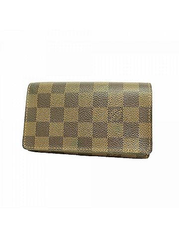 Louis Vuitton Louis Vuitton Damier Portefeuille Tresor Wallet N61736 Ebene Women's (view 1)