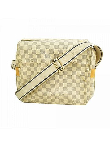 Louis Vuitton Louis Vuitton Damier Azur Naviglio Shoulder Bag N51189 White Women's (view 1)