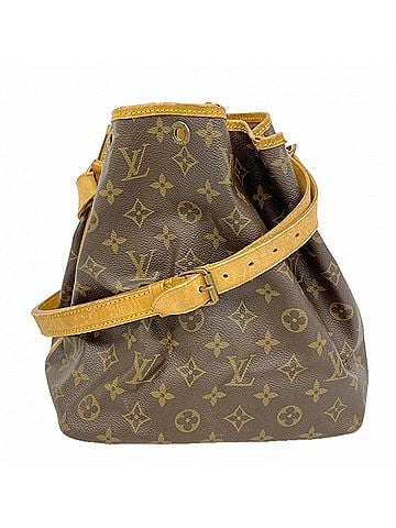 Louis Vuitton Louis Vuitton Monogram Petit Noé Shoulder Bag M42226 Brown Women's (view 1)