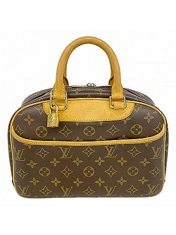 Louis Vuitton Louis Vuitton Monogram Trouville Handbag M42228 Brown Women's (view 1)
