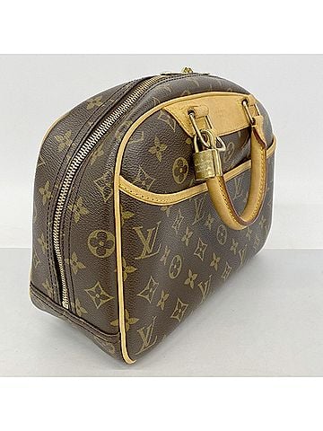 Louis Vuitton Louis Vuitton Monogram Trouville Handbag M42228 Brown Women's (view 2)