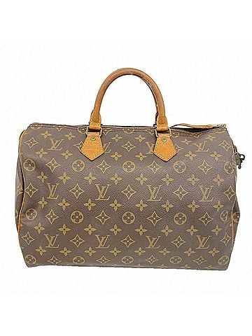 Louis Vuitton Louis Vuitton Monogram Speedy 35 Handbag M41107 Brown Women's (view 1)