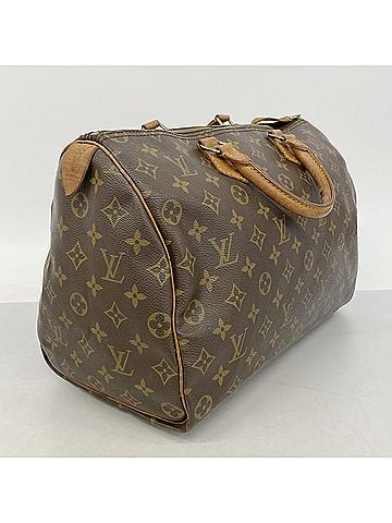 Louis Vuitton Louis Vuitton Monogram Speedy 35 Handbag M41107 Brown Women's (view 2)