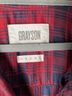 Grayson 100% Lyocell Plaid Red Black Button-Down Shirt Size L - photo 3