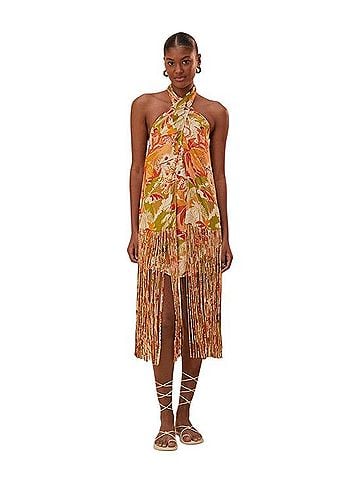 FARM Rio Leopard Forest Sand Casual Dress (view 1)