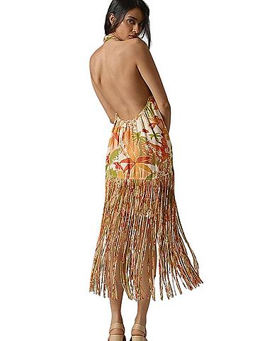 FARM Rio Leopard Forest Sand Casual Dress (view 2)