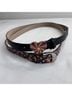 Betsey Johnson Floral Black Multi Color Belt Size L - photo 6