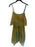W118 by Walter Baker Stripes Green Yellow Romper Size S - photo 1
