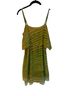 W118 by Walter Baker Stripes Green Yellow Romper Size S - photo 2