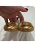 Tory Burch Gold Ivory Flats Size 5 - photo 9
