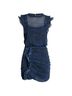 ALLSAINTS 100% Polyester Snake Print Blue Casual Dress Size 10 - photo 1