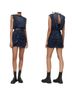 ALLSAINTS 100% Polyester Snake Print Blue Casual Dress Size 10 - photo 2