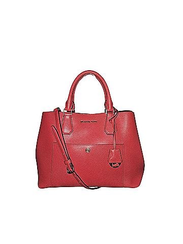 Michael Kors Greenwich Leather Satchel (view 1)