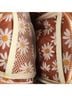 Thread Floral Brown White Yellow Crossbody Bag One size - photo 3