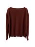 Free People 100% Cashmere Solid Brown Cashmere Pullover Sweater Size L - photo 2