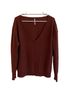 Free People 100% Cashmere Solid Brown Cashmere Pullover Sweater Size L - photo 1